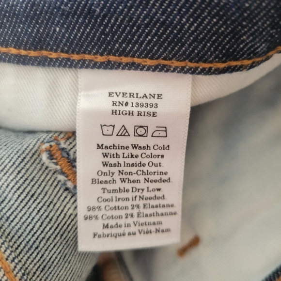 Everlane high-rise skinny jeans in dark indigo - Picture 8 of 8